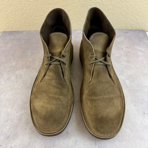 Clarks Men\'s Bushacre 2 Tan Suede Chukka Desert Boot Size 13